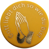 Betende Hände gelb - Gott liebt dich