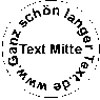 Text Rund und Text Mitte